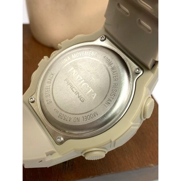 Invicta Racing Men's Watch 47526 Quartz Digital Light Brown Resin Strap 52mm - Picture 6 of 14